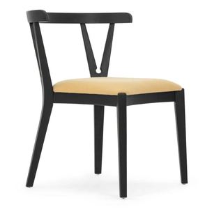 Silla de comedor de diseño moderno Marco de madera de teca maciza con asiento tapizado para uso interior y exterior para oficina en casa - Product Image 5