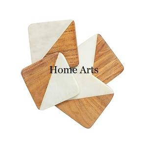 Juego de posavasos de madera de la mejor calidad, diseño ventajoso, para uso en el hogar y restaurantes. - Product Image 6