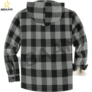 Chaqueta con forro de lana sherpa acogedor y capucha adjunta para mayor calidez - Product Image 2