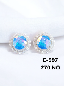 Boucles d'oreilles élégantes en CZ polonais de qualité supérieure pour les mariages indiens - Product Image 1