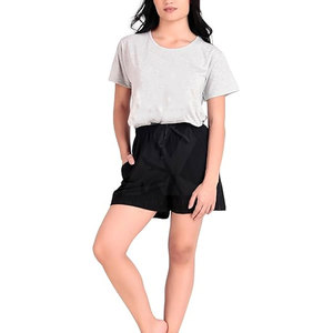 Best Price Women's Casual <b>Shirt</b> and Shorts Set Durable 100% Cotton Quick Dry Breathable Solid Pattern Comfortable <b>Summer</b> Wear - Product Image 6
