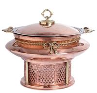 Chauffe-Plats Commercial pour Buffet d'Hôtel en Acier Inoxydable Écologique, Taille Personnalisable, Type Coquille, Argenté