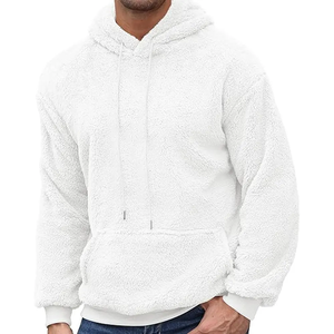 Sweats à capuche en polaire Shepar pour hommes Logo personnalisé et impression Vente en gros Pull à capuche pour hommes 100% sweats à capuche en coton biologique - Product Image 2