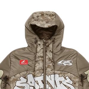 OEM Customized Unisex <b>Winter</b> Puffer Jacket Streetwear Hooded Canvas Warm Breathable Lightweight Hunting Solid Jacket - Product Image 2