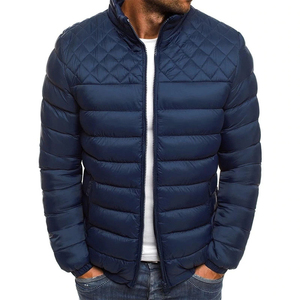 Chaqueta de invierno de diseño personalizado al por mayor personalizados últimos diseños de manga larga chaqueta acolchada para hombre chaquetas acolchadas lisas en blanco - Product Image 1