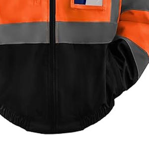 Chaqueta de Seguridad Laboral con Capucha, Impermeable, de Alta Visibilidad y Reflectante, Cargada por Dress Sports - Product Image 3
