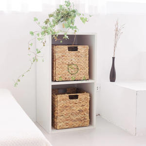 Cube de rangement en rotin naturel fait à la main pour bureau à domicile et organisation de placard - Product Image 2