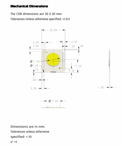 Éclairage LED Polymatech série COB standard FL27COB3030 blanc chaud 80 CRI pour les soins de santé et les cliniques, offrant une luminosité claire et confortable - Product Image 6