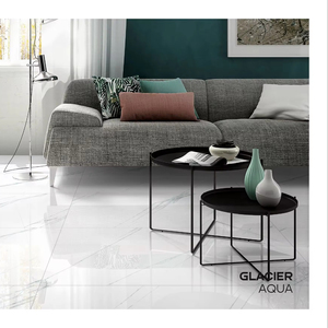 600X1200MM Glaciar brillante Aqua Azulejos de porcelana esmaltada Azulejos de pared cuadrados modernos Paredes interiores resistentes al desgaste - Product Image 1