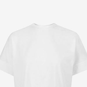 เสื้อยืดแขนสั้นผ้าคอตตอนสำหรับผู้หญิงเสื้อยืดแขนสั้นผ้า100% ออกแบบได้ตามต้องการ - Product Image 5