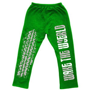 Lightweight Sweat Pants Wide Leg Sun Faded <b>Jogger</b> with Acid Wash Screen Printing Vintage Style Sun Faded Men's Pants Washed - Product Image 2