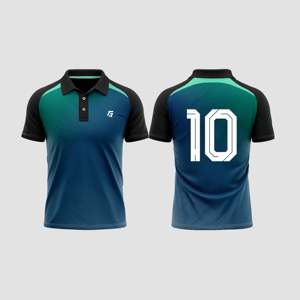 ชุดเสื้อฟุตบอลแบบวินเทจสีน้ำเงินแบบกำหนดเองได้ ไซส์ XL ผ้าโพลีเอสเตอร์ แขนสั้น เทคนิคการพิมพ์แบบซับลิเมชั่น - Product Image 2