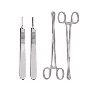 Juego de Instrumentos Quirúrgicos Manuales Reutilizables de Plata de la Mejor Calidad para Cesárea con Caja de Instrumentos para Cirugía Abdominal - Product Image 1