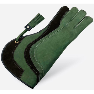 Nuevos guantes de equipo de caza de mejor seguridad en tarifa barata Recién llegado Guantes de entrenamiento de cetrería de baja MOQ de calidad superior hechos en cuero - Product Image 1