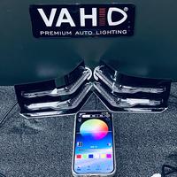Anneau lumineux projecteur universel en acrylique RGB DRL, clignotant dynamique, anneau lumineux haute intensité, réglage intelligent par application pour Corolla pour Innova