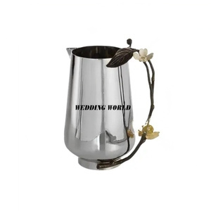 Vase à fleurs de haute qualité, design élégant, qualité supérieure, fait main, pot à fleurs plaqué nickel, nouveau vase à fleurs en métal - Product Image 1