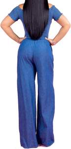 Offre Spéciale été femmes Denim costumes sans manches deux pièces ensemble femmes Slim Fit Denim costume pour vente en ligne 2026 - Product Image 6