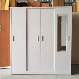 4-Door <b>Sliding</b> Plastic Clothing Organizer Wardrobe 1.65m X 1.8m Depth 51cm Portable for Adult <b>and</b> Children's Clothing - Product Image 1