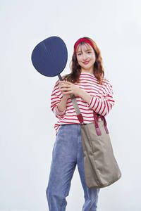 Tsulette แฟนกระดาษ2Way totebag สีม่วง - Product Image 3