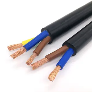 Precio barato Multi Core Cable de alimentación Flexible de cobre puro 3x2,5 3x1,5mm Cable de panel solar 2x2,5 2x1,5 Cable Flexible de 2 núcleos