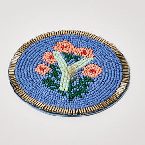 Posavasos de Cuentas de Vidrio Hechas a Mano con Letras, Diseño Único y Personalizado para Interiores Modernos, Alfombrillas y Protectores para Decoración del Hogar, 2026 - Product Image 4