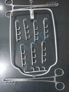 Ensemble de chirurgie de rumenotomie de haute qualité Kit d'instruments chirurgicaux vétérinaires crochet de forceps de chirurgie animale - Product Image 6