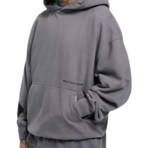 Sweat à capuche OTH surdimensionné personnalisé Core gris en molleton de coton lourd Streetwear coupe décontractée à double capuche doublée vêtements de luxe modernes - Product Image 6