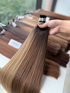 ผมแท้เวียดนามแบบขายส่งพิเศษ รุ่น NSH-DN ความยาว 40 ซม. ถึง 80 ซม. ยี่ห้อ Nasa Hair Perm บรรจุ 1 กก. สำหรับผู้จัดจำหน่าย - Product Image 3