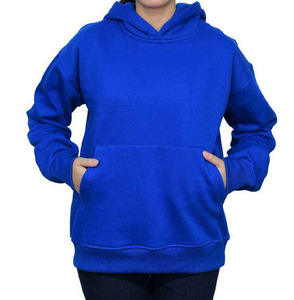 Sweat à capuche bleu royal surdimensionné pour femmes, sweat-shirt à manches longues confortable pour streetwear à la mode et vêtements décontractés de tous les jours. - Product Image 1