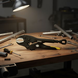 Pince ajustable Stanley FATMAX avec mâchoires courbées dentelées et poignée en plastique souple pour diverses tâches - Product Image 3