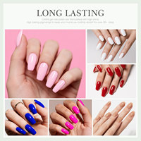 CANNI Nail Art 16ml Gel Semi-Permanent Soak-Off Couleur Naturelle Nude Transparent Vernis à Ongles Gel UV Laque Émail