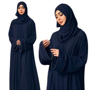Nouveauté 2024, abaya pour femmes musulmanes sur mesure, respirante, grande taille, vente en gros, prix bas, meilleur fabricant, vente en gros - Product Image 3