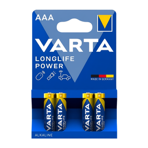 แบตเตอรี่อัลคาไลน์ วาร์ต้า ลองไลฟ์ พาวเวอร์ ขนาด AAA 1.5V แพ็ค 4 ก้อน ผลิตในเยอรมนี - Product Image 2
