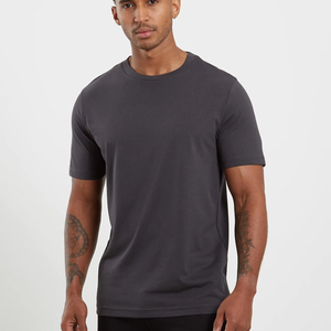 Camisetas de media manga personalizadas de fabricante de ropa al por mayor Camiseta de algodón de tela orgánica de ajuste relajado 100% para hombre - Product Image 1