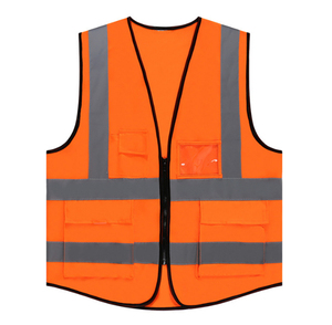 Chaleco de Seguridad Reflectante de Alta Visibilidad, Transpirable, Certificado EN, de Algodón, con Bolsillo, Unisex, al por Mayor - Product Image 2