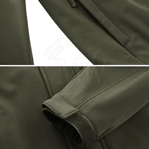Chaqueta Softshell de invierno para hombre de diseño personalizado con cuello levantado y cremallera en la parte delantera - Product Image 5