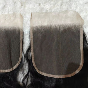 Cheveux indiens Remy de qualité incroyable fermetures et frontaux vendeurs de dentelle transparente de l'Inde naturelle ondulée bouclée droite - Product Image 1