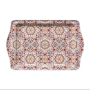 Bandeja de chocolate personalizable de gran tamaño más vendida, bandeja de servicio de acero inoxidable esmaltado, etiquetado privado, tendencia de precio bajo - Product Image 1