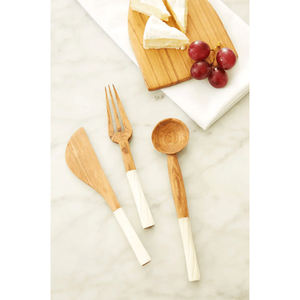 Ensemble de couverts en acier inoxydable poli miroir, manche blanc corne, style moderne pour hôtels et restaurants, marque ACME - Product Image 4