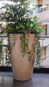 Vente en gros de pots de fleurs en fibre de verre texturé classique FRP pour hôtel Pots de fleurs et jardinières - Product Image 3