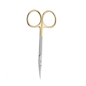 Tijeras Iris de Acero Inoxidable Quirúrgico, Puntas Finas y Afiladas, Herramienta de Corte de Precisión, Ideal para Uso Oftalmológico, Clínico Dental y Médico - Product Image 4