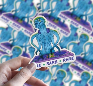 Customizable Durable Waterproof Vinyl Decorative <b>Stickers</b> Quality Branding Die Cut Design for Business Packaging UV 100pcs - Product Image 4