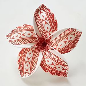 Premium 100 pièces Pack fait à la main élégant épingle à cheveux accessoires à la mode 5cm Plumeria frangipanier mousse fleur pince à cheveux - Product Image 2