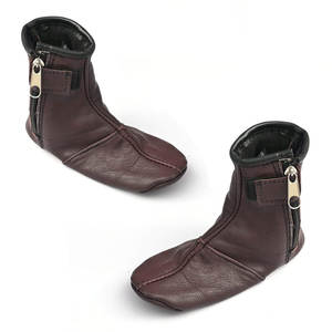 Calcetines de cuero genuino puro ligeros y cómodos hechos profesionalmente con cremallera Precio al por mayor - Product Image 1