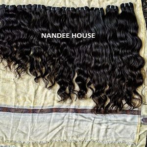 Cheveux humains indiens bruts bouclés Remy, 20 pouces, noir naturel, doux et brillants, trame de 100g, cheveux de temple - Product Image 6
