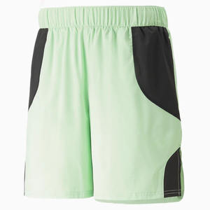 Short athlétique d'entraînement à séchage rapide pour hommes avec poches motif solide pour la course à pied décontractée Gym Basketball-Polyester et Spandex - Product Image 1