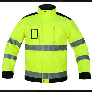 100% Polyester High Quality Factory Supply Safety <b>Reflective</b> <b>Jacket</b> <b>Men</b> <b>Reflective</b> Safety <b>Jacket</b> - Product Image 2
