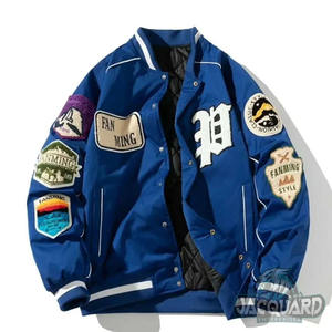 Haute Qualité Unisexe Varsity Veste À Manches Longues Baseball Letterman Vintage Brodé Bomber Veste Nouvelle Veste Hommes Plus La Taille - Product Image 1