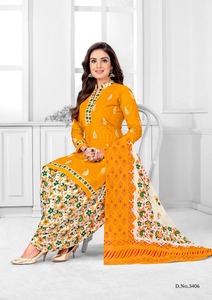 Salwar Kameez Bleu Exclusif 2022 de Créateur Indien Pakistanais pour Femme, Robe en Coton avec Broderies en Provenance d'Inde - Product Image 6