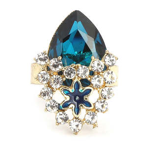 Anillo de dedo para mujer - Verde marino - Product Image 2